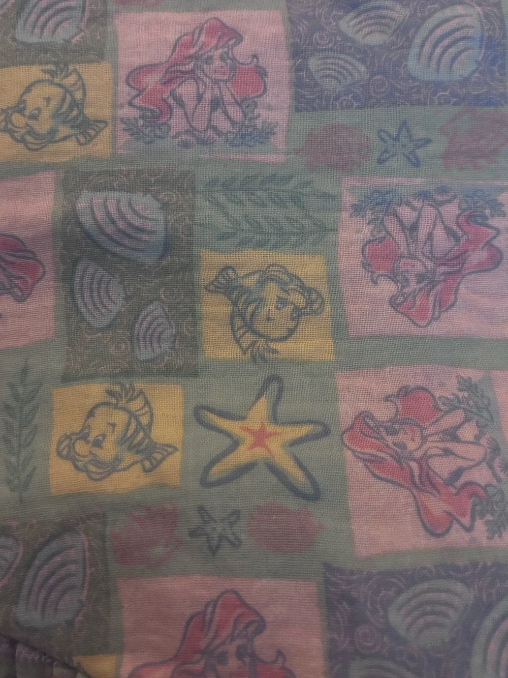 Disney Ariel & Flounder Pastel Patchwork Sundress - Mint, Pink, Blue